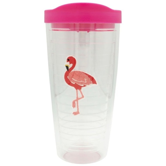Other - NEW MODERN EXPRESSIONS DOUBLE WALL TUMBLER FLAMINGO